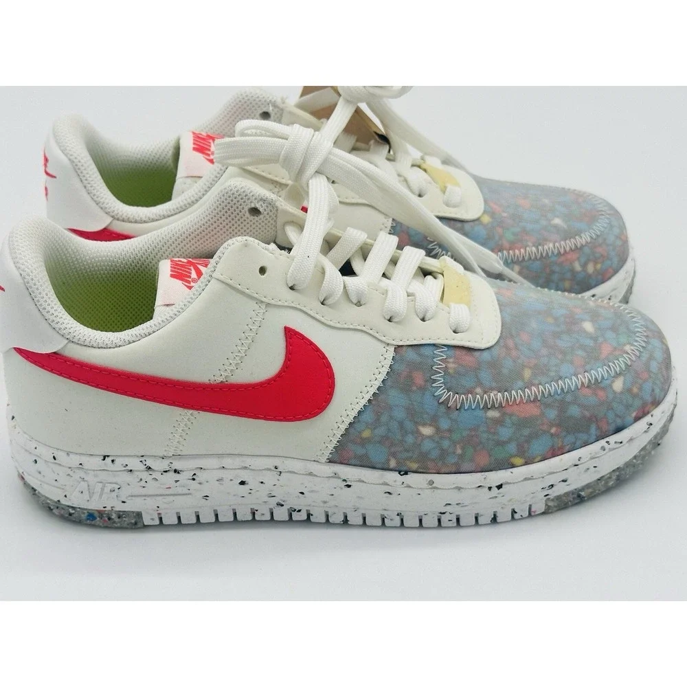 Women's Size 7 - Nike Air Force 1 Crater Summit White CT1986-100 No Box Lid